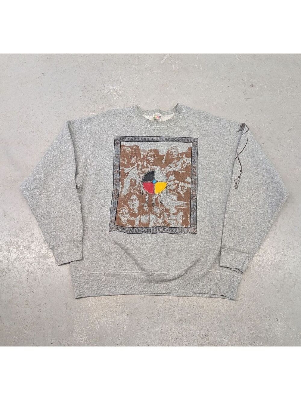 Vintage 90s First Nations of America Medicine Wheel Sweater